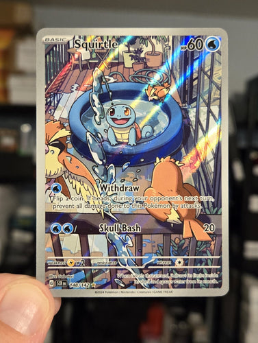 Squirtle 148/142 Illustration Rare: A Jewel of the Stellar Crown Set Mythic Cardz Squirtle 148/142 Illustration Rare: A Jewel of the Stellar Crown Set Mythic Cardz