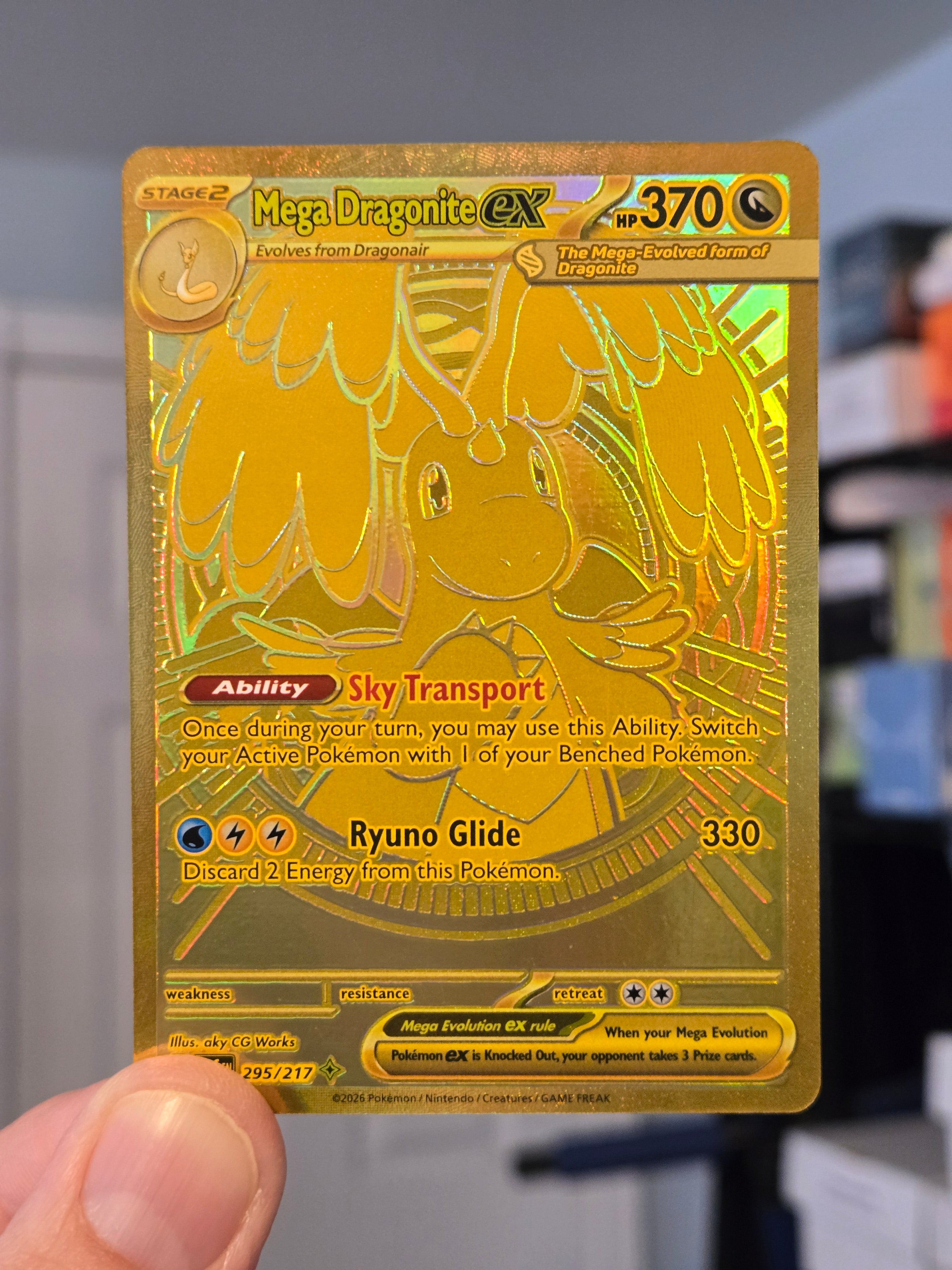 Mega Dragonite ex 295/217 - Gold Secret Rare - Mega Evolution: Ascende Mythic Cardz Mega Dragonite ex 295/217 - Gold Secret Rare - Mega Evolution: Ascende Mythic Cardz