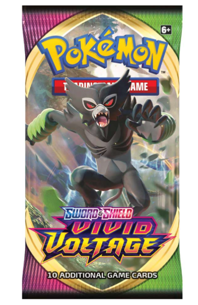 Pokémon TCG x1 Sword & Shield Vivid Voltage Booster Pack - Random Pack Artwork