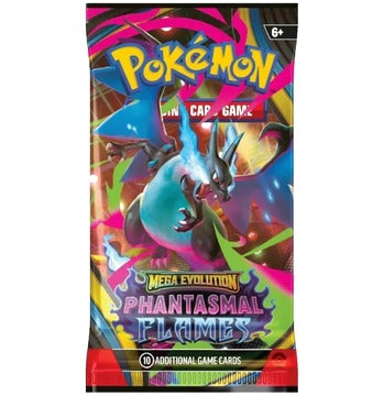 Pokémon TCG x1 Mega Evolution: Phantasmal Flames Booster Pack - Random Pack Artwork