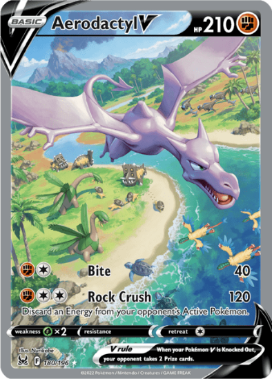 Aerodactyl V 180/196 - Alternate Art Ultra Rare - Lost Origin