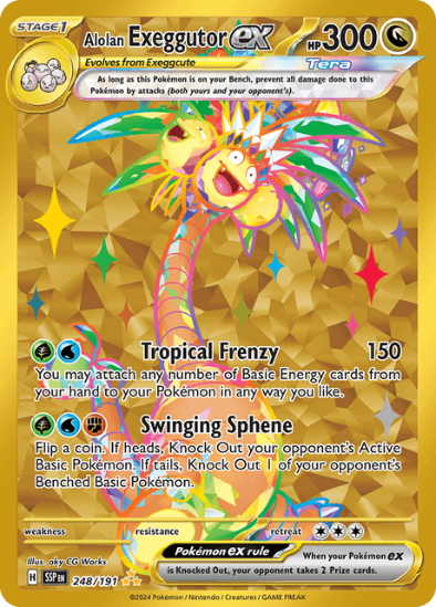 Alolan Exeggutor ex 248/191 - Gold Secret Rare - Scarlet & Violet Surging Sparks