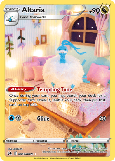 Altaria GG19/GG70 - Gallery Holo Rare - Crown Zenith