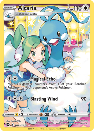 Altaria TG11/TG30 - Trainer Gallery Holo Rare - Silver Tempest