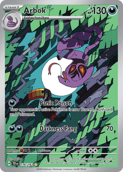 Arbok 176/162 - Illustration Rare - Scarlet & Violet Temporal Forces
