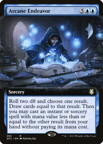 Arcane Endeavor - Extended Art Rare - Forgotten Realms Commander