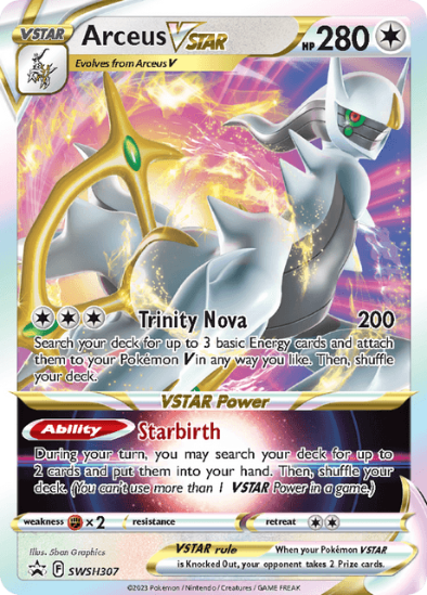 Arceus VSTAR SWSH307 - Ultra Rare - Sword & Shield Black Star Promo