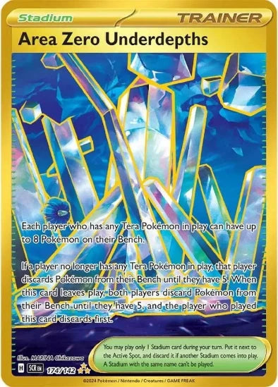 Area Zero Underdepths 174/142 - Gold Secret Rare - Scarlet & Violet Stellar Crown