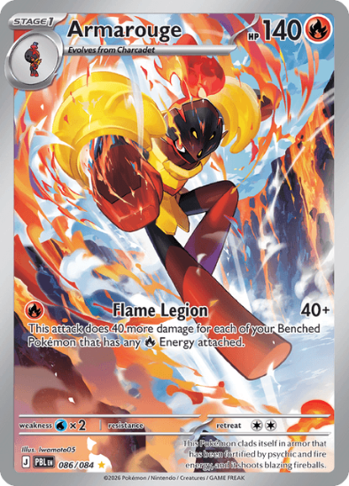 Armarouge 086/084 - Illustration Rare - Mega Evolution: Pitch Black