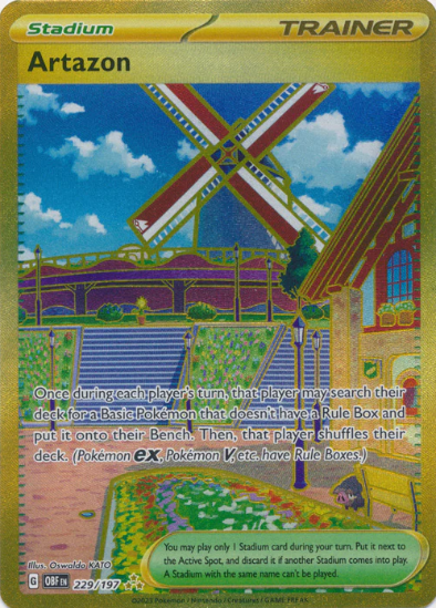 Artazon 229/197 - Secret Gold Ultra Rare - Scarlet & Violet Obsidian Flames