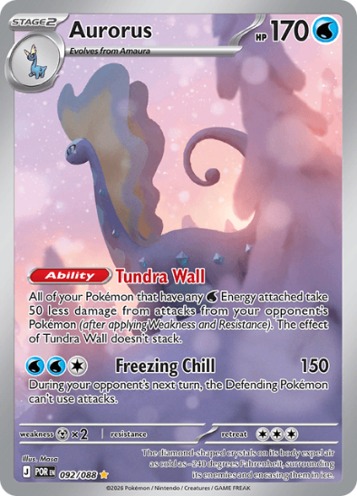 Aurorus 092/088 - Illustration Rare - Mega Evolution: Perfect Order
