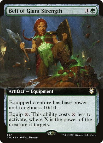 Belt of Giant Strength - Extended Art Rare - Forgotten Realms Commander