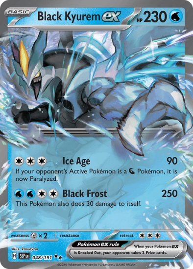 Black Kyurem ex 048/191 - Ultra Rare - Scarlet & Violet Surging Sparks