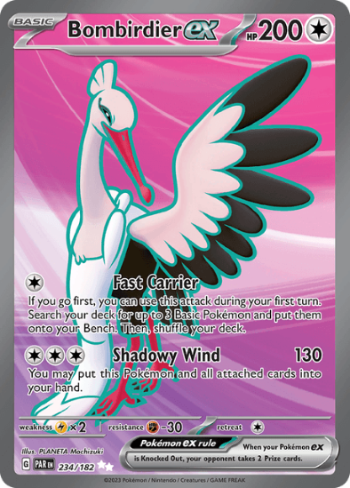 Bombirdier ex 234/182 - Full Art Ultra Rare - Scarlet & Violet Paradox Rift