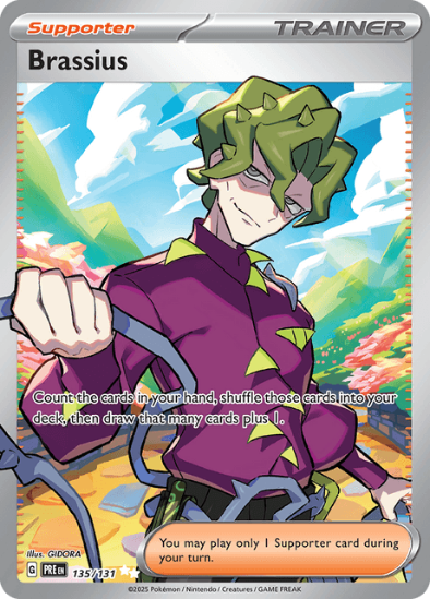 Brassius 135/131 - Full Art Ultra Rare - Scarlet & Violet: Prismatic Evolutions