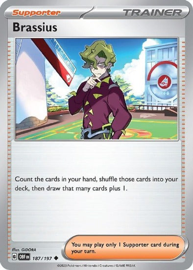 Brassius 187/197 - Uncommon - Scarlet & Violet Obsidian Flames