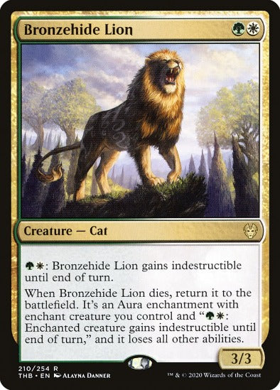 Bronzehide Lion - Rare - Theros Beyond Death