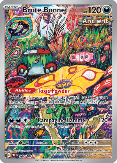 Brute Bonnet 207/182 - Illustration Rare - Scarlet & Violet Paradox Rift