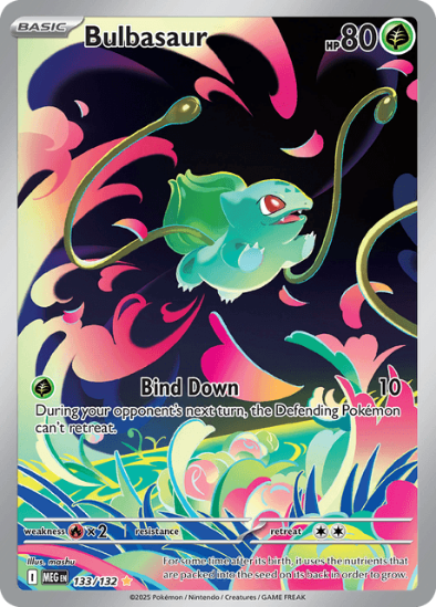 Bulbasaur 133/132 - Illustration Rare - Mega Evolution: Base Set