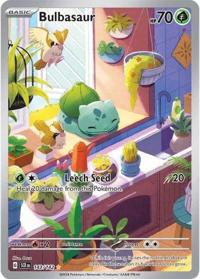 Bulbasaur 143/142 - Illustration Rare - Scarlet & Violet Stellar Crown