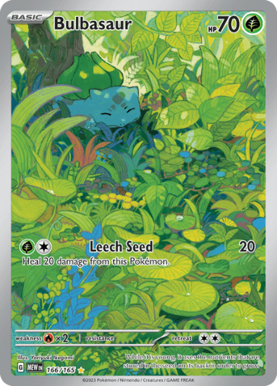 Bulbasaur 166/165 - Illustration Rare - Scarlet & Violet 151