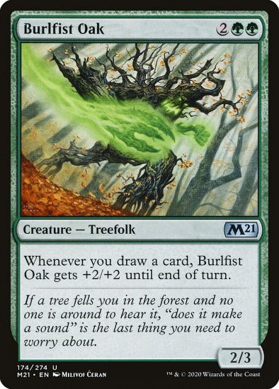 Burlfist Oak - Uncommon - Core Set 2021