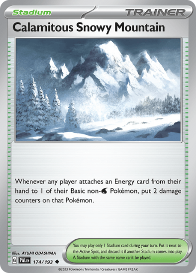 Calamitous Snowy Mountain 174/193 - Uncommon - Scarlet & Violet Paldea Evolved