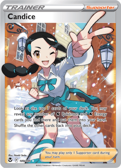 Candice 189/195 - Full Art Ultra Rare - Silver Tempest
