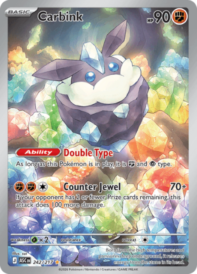 Carbink 242/217 - Illustration Rare - Mega Evolution: Ascended Heroes