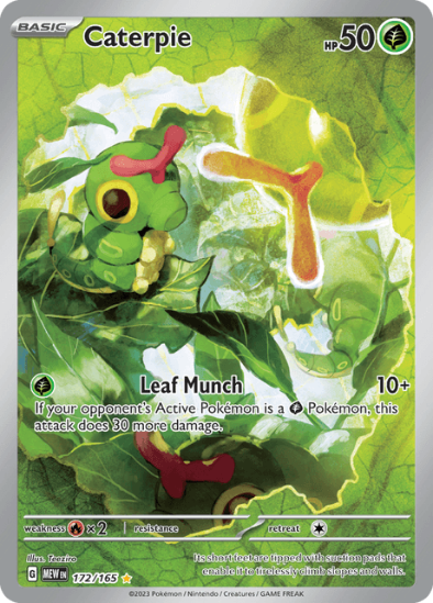 Caterpie 172/165 - Illustration Rare - Scarlet & Violet 151