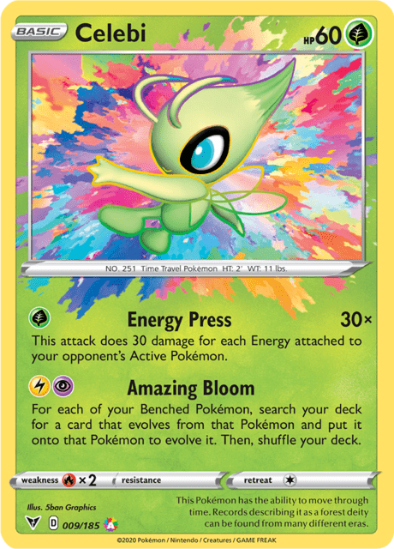 Celebi 009/185 - Amazing Rare - Vivid Voltage