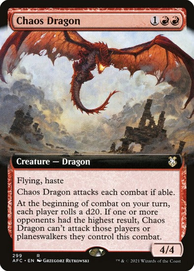 Chaos Dragon - Extended Art Rare - Forgotten Realms Commander