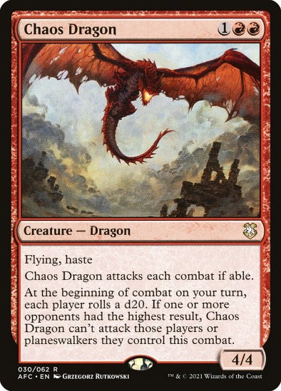 Chaos Dragon - Rare - Forgotten Realms Commander