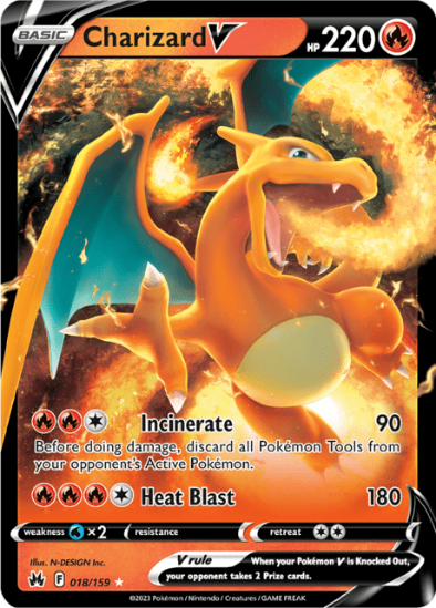 Charizard V 018/159 - Ultra Rare - Crown Zenith