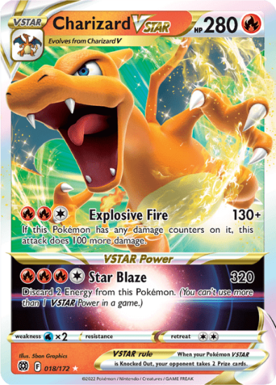 Charizard VSTAR 018/172 - Ultra Rare - Sword & Shield Brilliant Stars