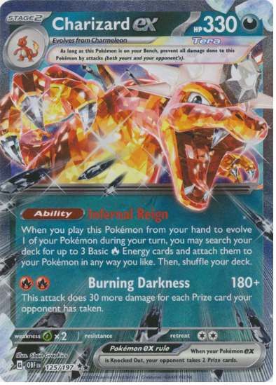 Charizard ex 125/197 - Ultra Rare - Scarlet & Violet Obsidian Flames