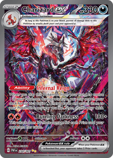 Charizard ex 234/091 - Special Illustration Rare - Scarlet & Violet Paldean Fates