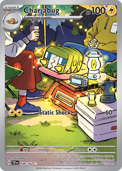 Charjabug 169/162 - Illustration Rare - Scarlet & Violet Temporal Forces