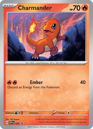 Charmander SVP 047 - Cosmos Holo Rare - Scarlet & Violet Black Star Promo