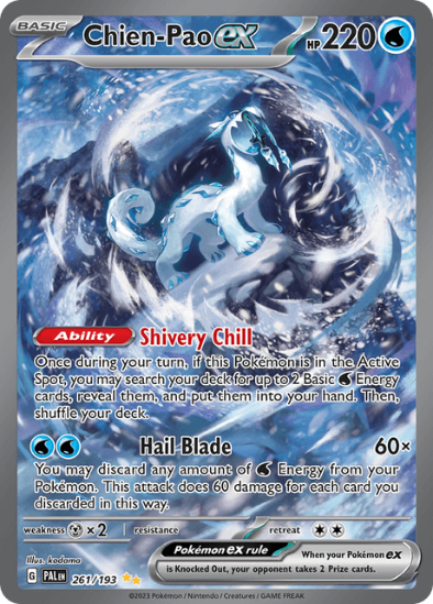 Chien-Pao ex 261/193 - Special Illustration Rare - Scarlet & Violet Paldea Evolved