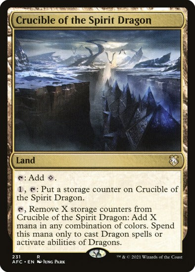 Crucible of the Spirit Dragon - Rare - Forgotten Realms Commander