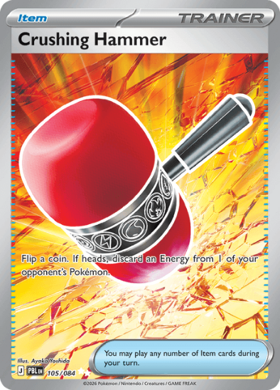 Crushing Hammer 105/084 - Full Art Ultra Rare - Mega Evolution: Pitch Black
