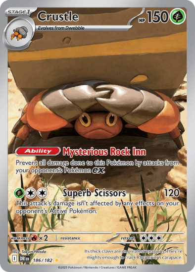 Crustle 186/182 - Illustration Rare - Scarlet & Violet Destined Rivals