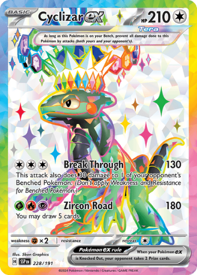 Cyclizar ex 228/191 - Full Art Ultra Rare - Scarlet & Violet Surging Sparks