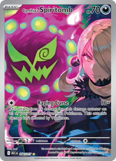 Cynthia's Spiritomb 244/217 - Illustration Rare - Mega Evolution: Ascended Heroes
