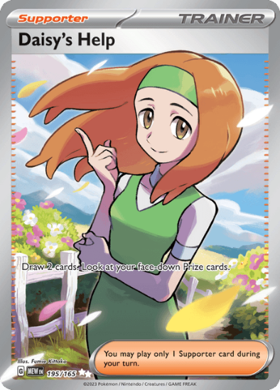 Daisy's Help 195/165 - Full Art Ultra Rare - Scarlet & Violet 151