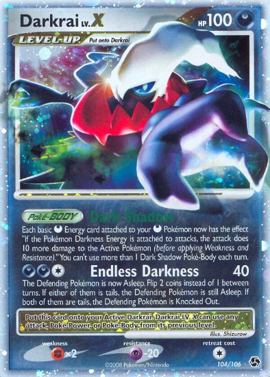 Darkrai LV.X 104/106 - Ultra Rare - Diamond & Pearl Great Encounters