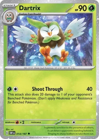 Dartrix 014/197 - Cosmos Holo Promo - Scarlet & Violet Obsidian Flames
