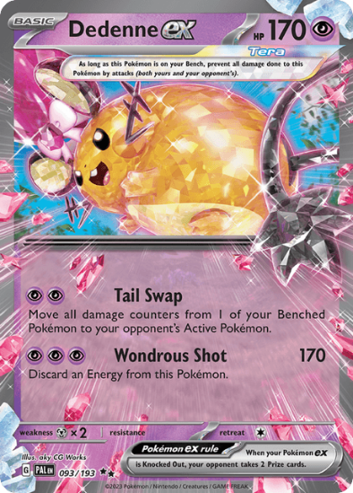 Dedenne ex 093/193 - Ultra Rare - Scarlet & Violet Paldea Evolved