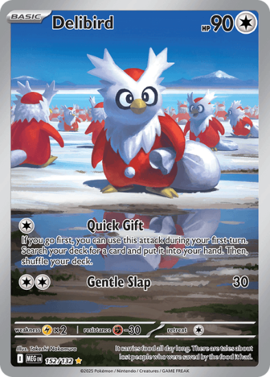 Delibird 152/132 - Illustration Rare - Mega Evolution: Base Set